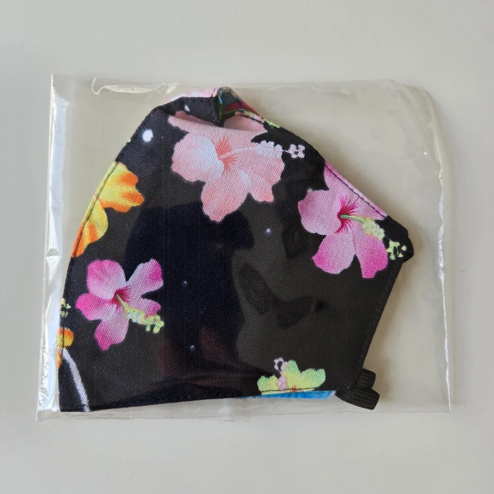 🌺 Cherry Blossom/ Tropical Floral Face Mask Reusable Washable Cotton - Picture 4 of 4